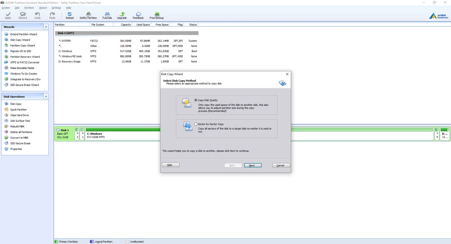 AOMEI Partition Assistant 9.15.0 for Windows Screenshot 7