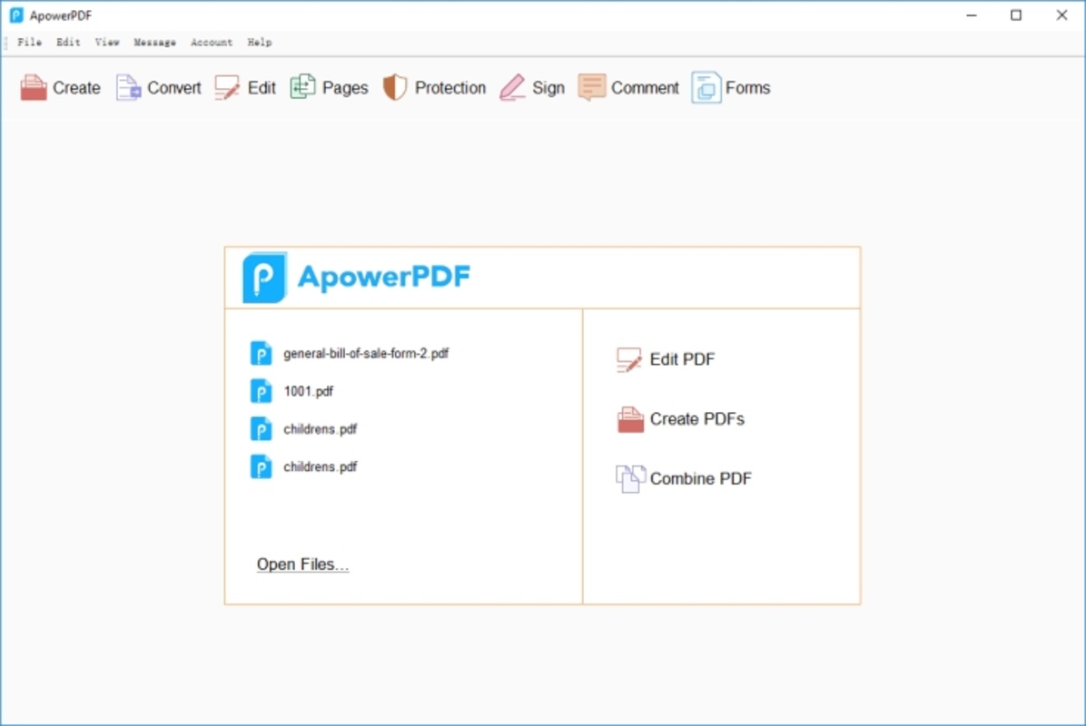 ApowerPDF 5.0.0.612 for Windows Screenshot 1
