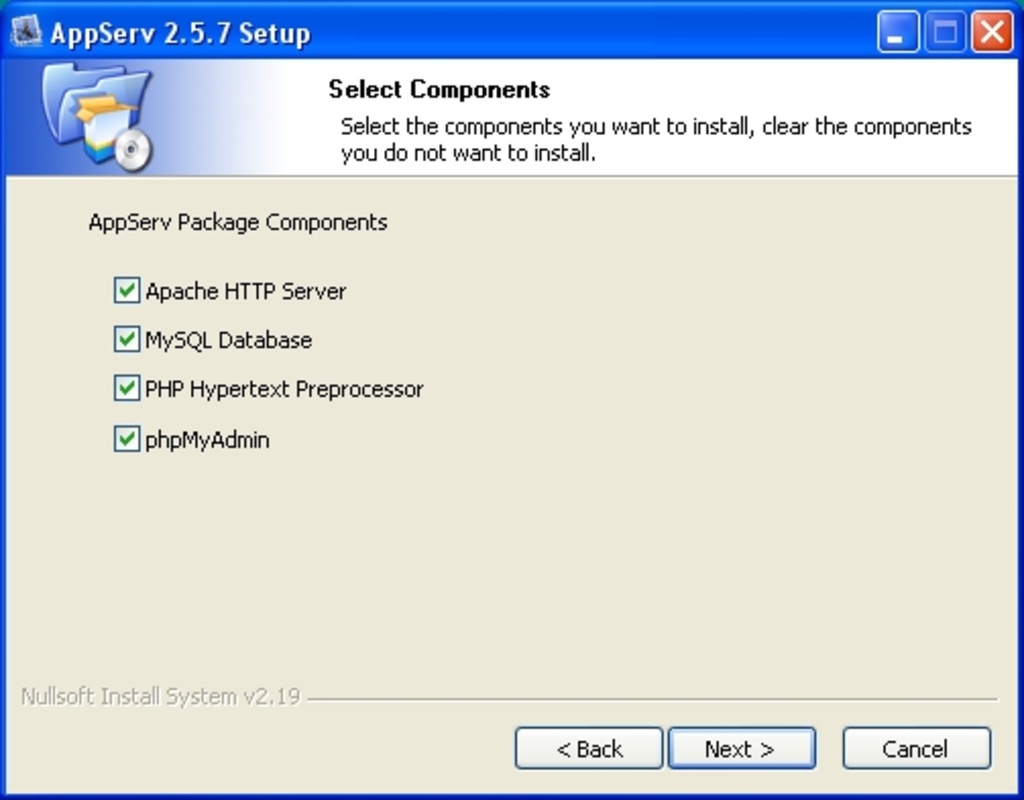 AppServ 9.3.0 for Windows Screenshot 1