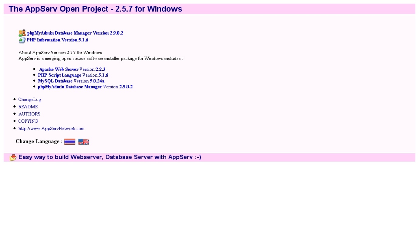 AppServ 9.3.0 for Windows Screenshot 5