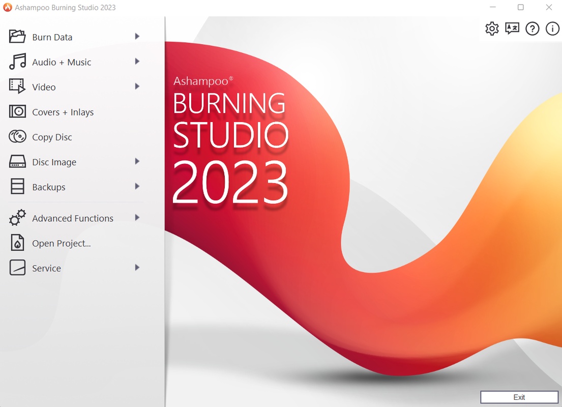 Ashampoo Burning Studio 1.24.0 for Windows Screenshot 1