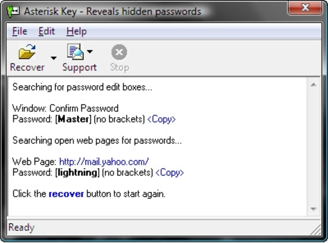 Asterisk Key 10 for Windows Screenshot 1