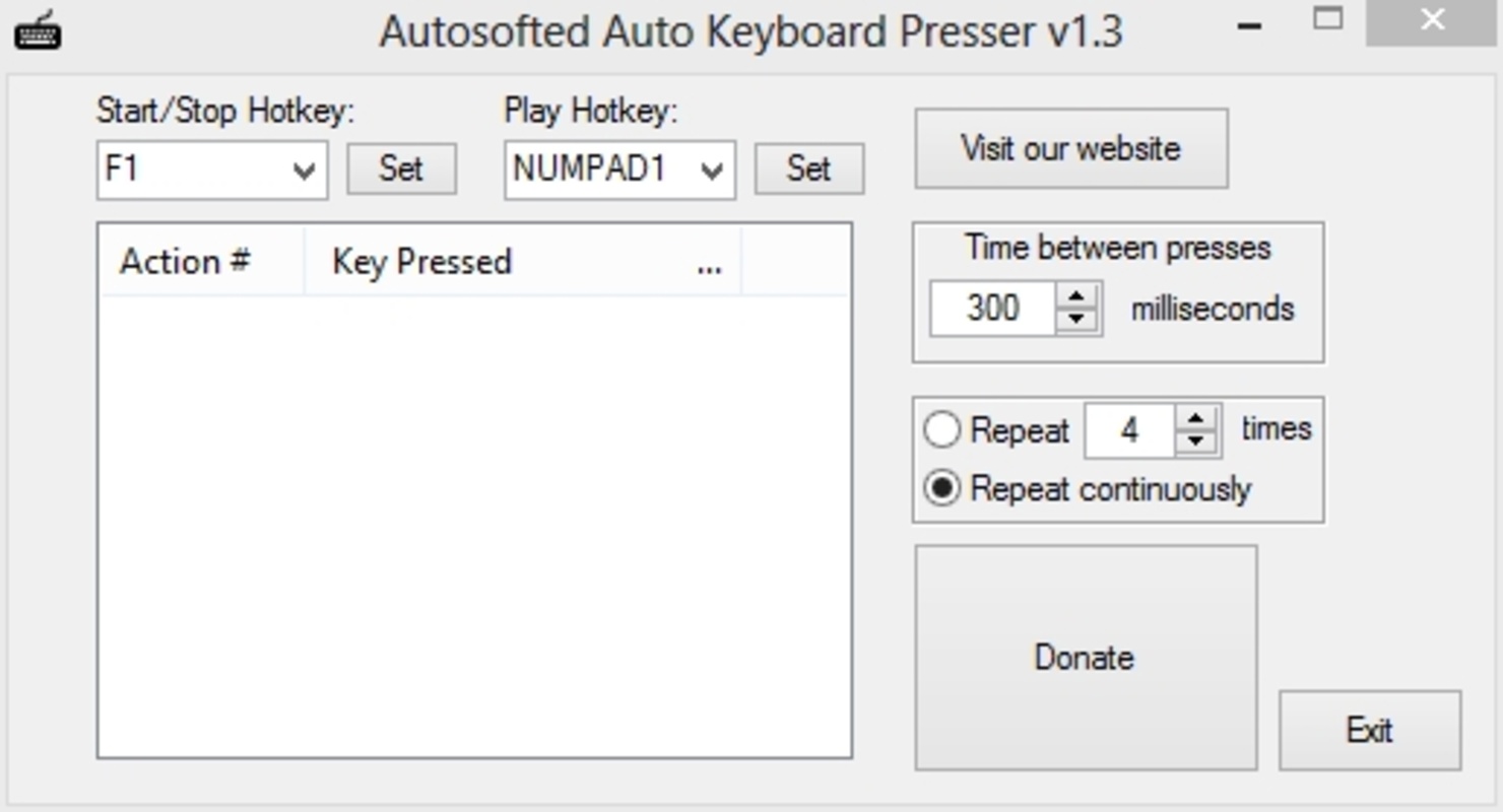 Auto Keyboard Presser 1.9 for Windows Screenshot 2