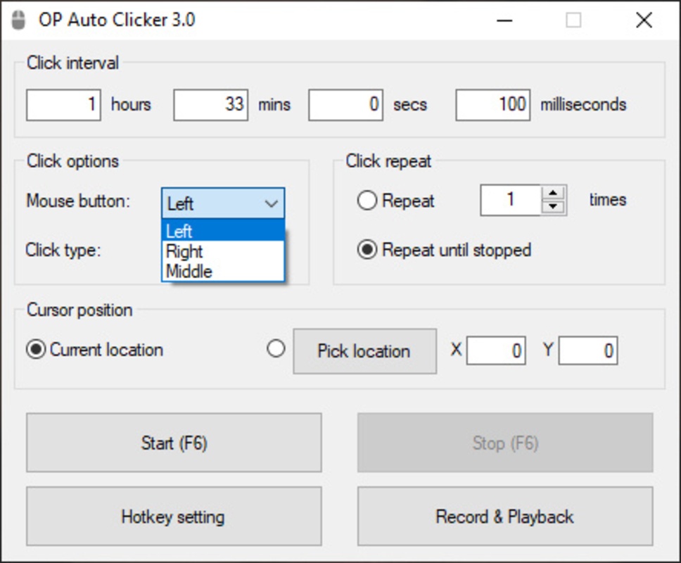 AutoClicker 3.0 for Windows Screenshot 5