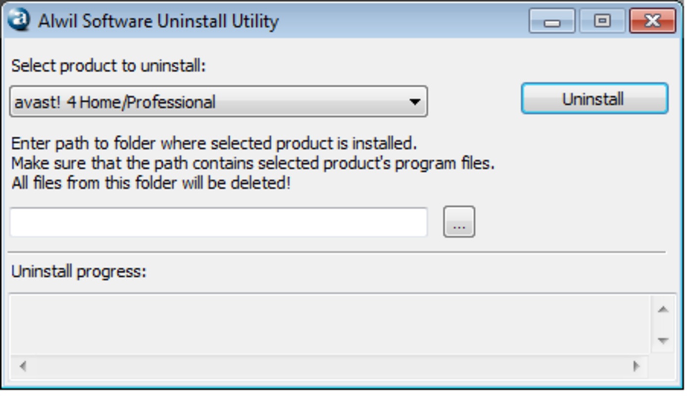 Avast Uninstall Utility 11.1.2253.1653 for Windows Screenshot 1