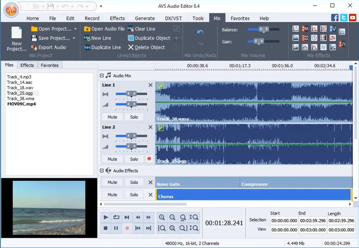 AVS Audio Editor 10.3.1.566 for Windows Screenshot 1