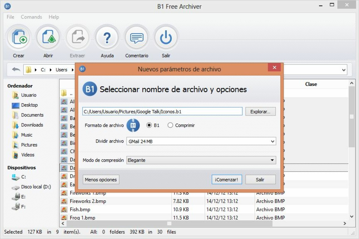 B1 Archiver 1.7.120 for Windows Screenshot 3