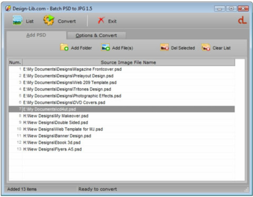 Batch PSD to JPG 1.51 for Windows Screenshot 2