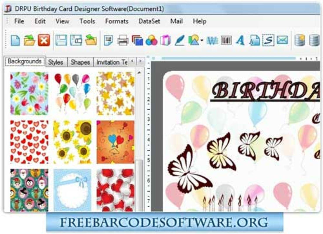Birthday Card Designing Software 8.2.0.1 for Windows Screenshot 2