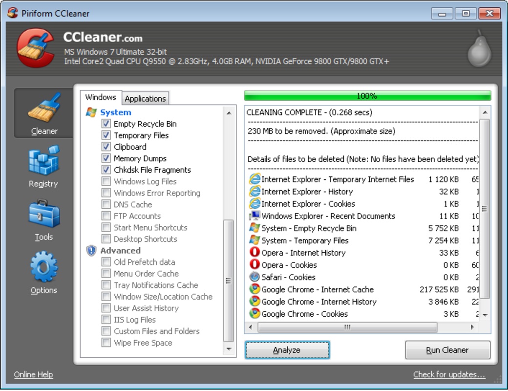 CCleaner Portable 6.07 for Windows Screenshot 2