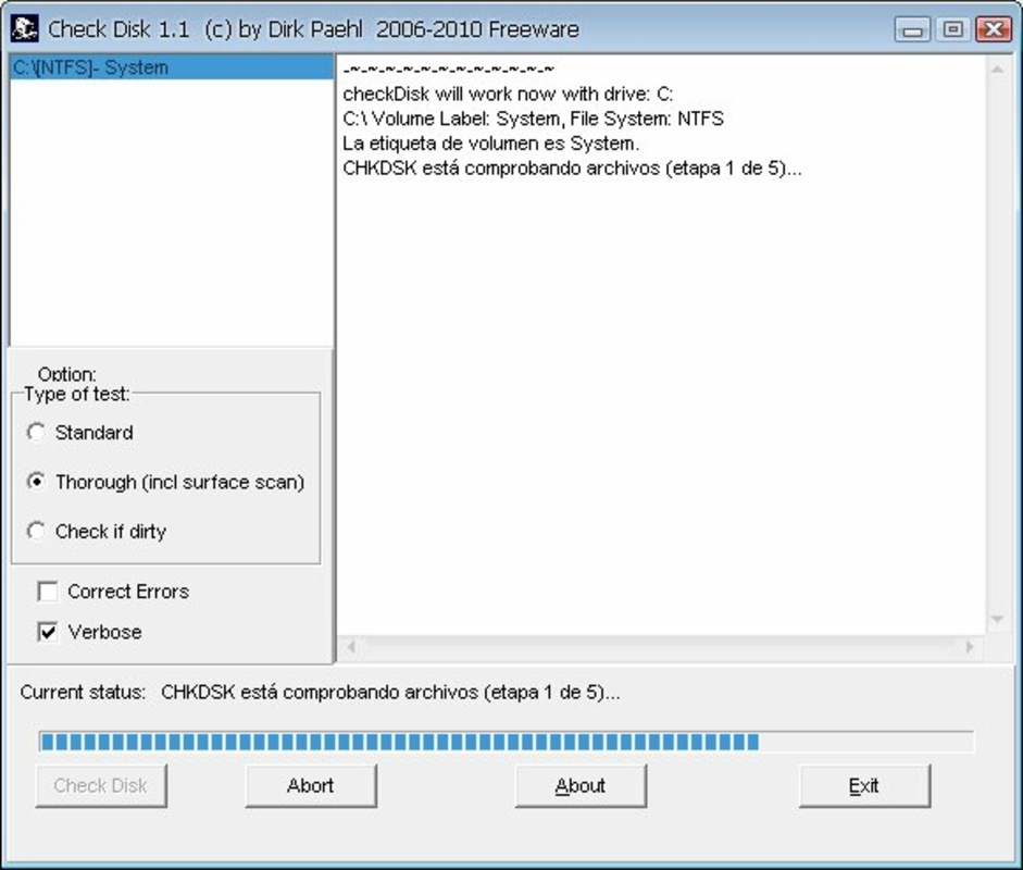 CheckDisk 1.20 for Windows Screenshot 1