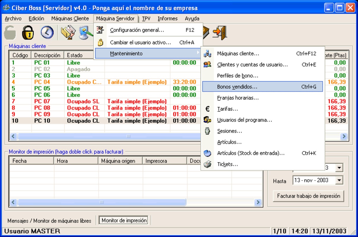 Ciber Boss 4.9 for Windows Screenshot 3