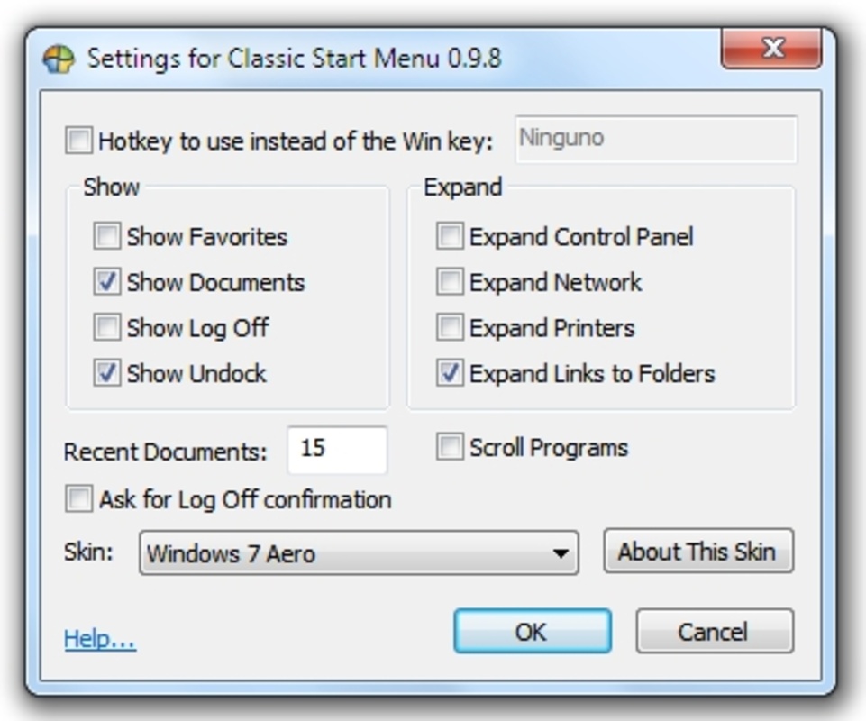 Classic Shell 4.3.1 for Windows Screenshot 3