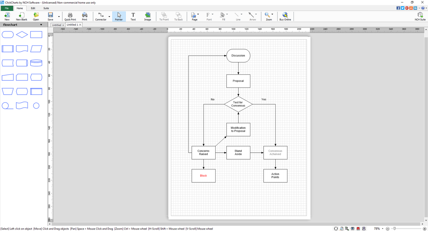 ClickCharts Free Diagram and Flowchart Maker 6.46 for Windows Screenshot 4