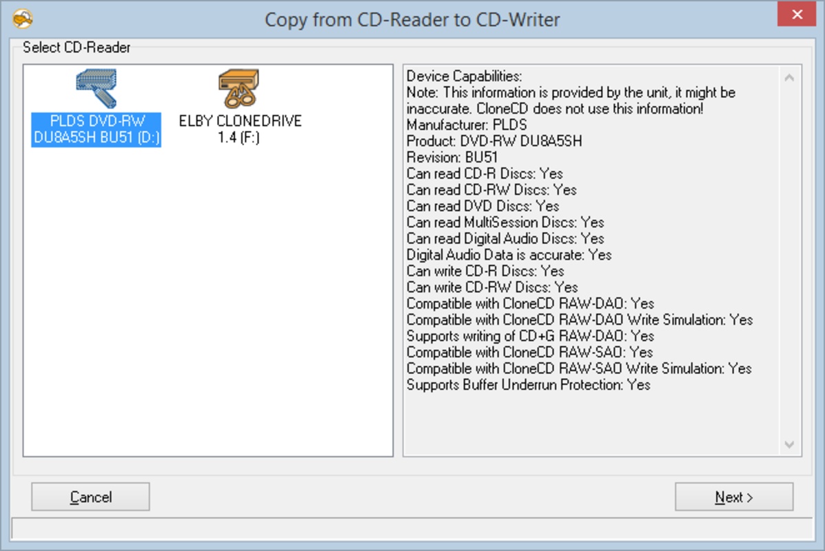 CloneCD 5.3.4.0 for Windows Screenshot 3