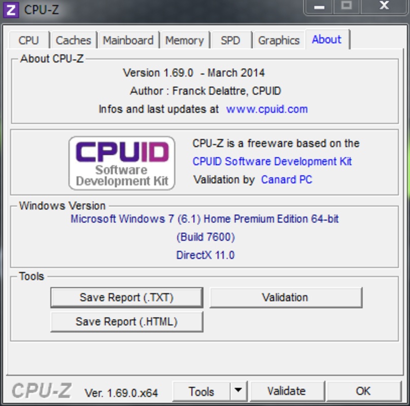 CPU-Z Portable 2.05 for Windows Screenshot 4