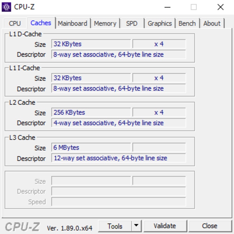 CPU-Z 2.05 for Windows Screenshot 8