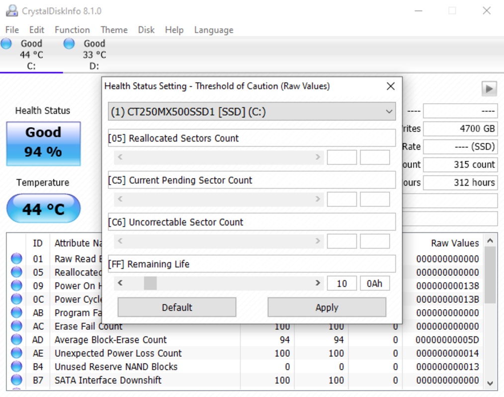 CrystalDiskInfo 9.0.0 RC1 for Windows Screenshot 8