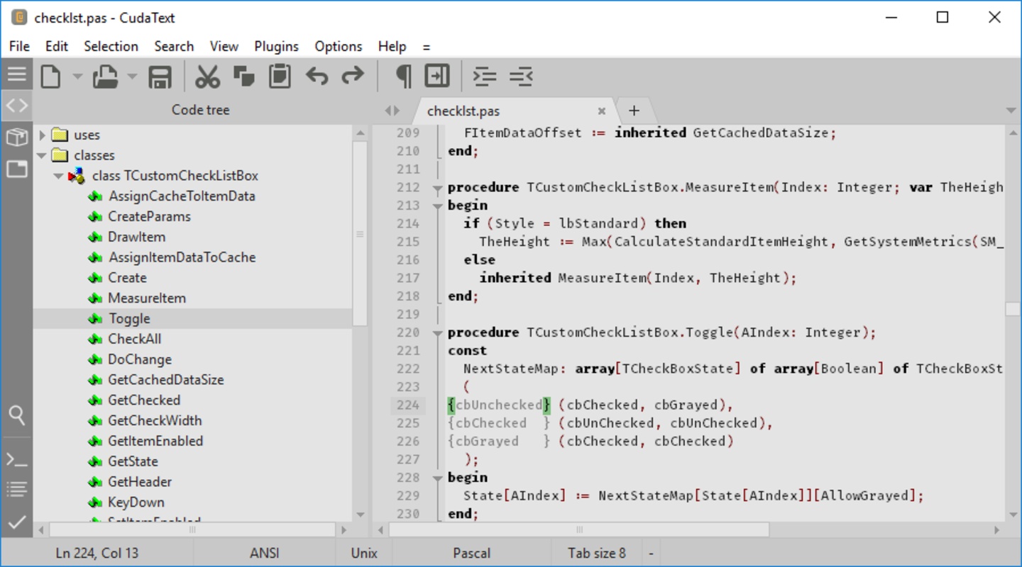 CudaText 1.190.1.0 for Windows Screenshot 1