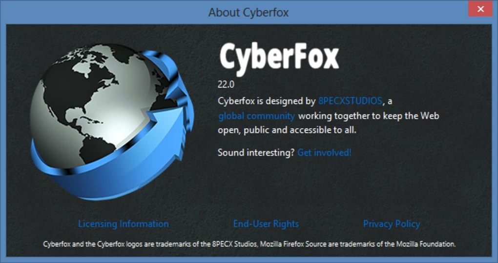 Cyberfox 22.0.0 for Windows Screenshot 2