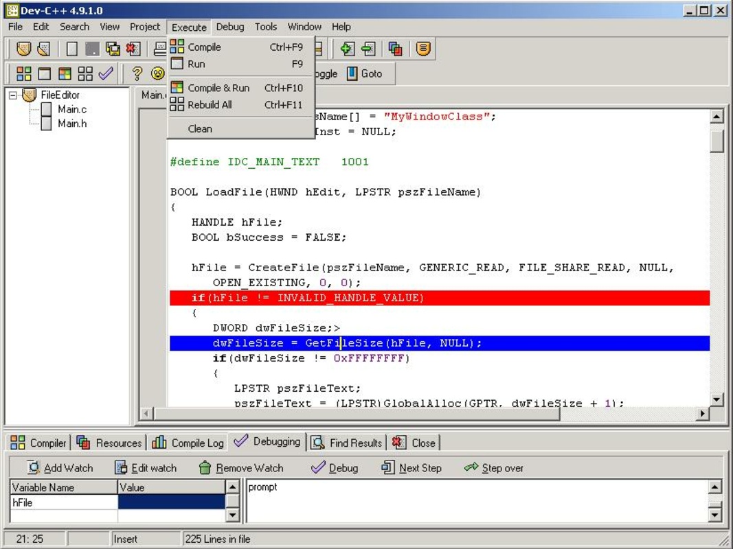 Dev-C++ 5.0 beta 9.2 for Windows Screenshot 1