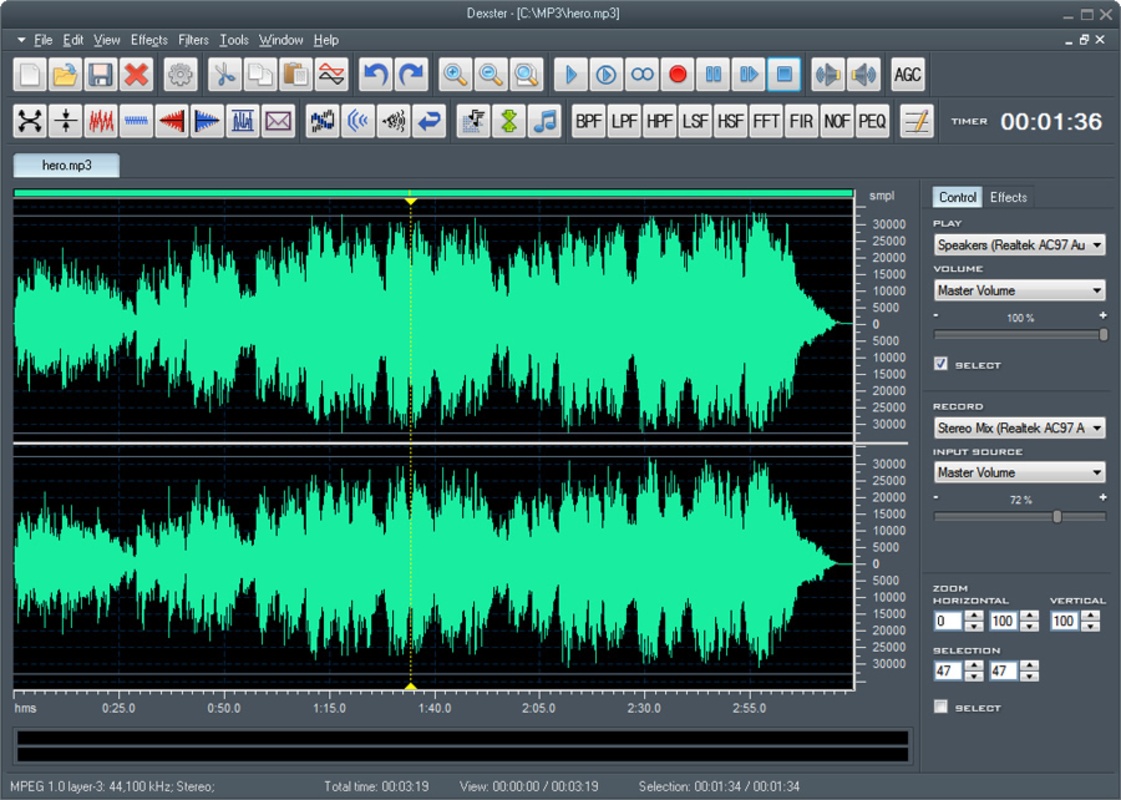 Dexster Audio Editor  for Windows Screenshot 4