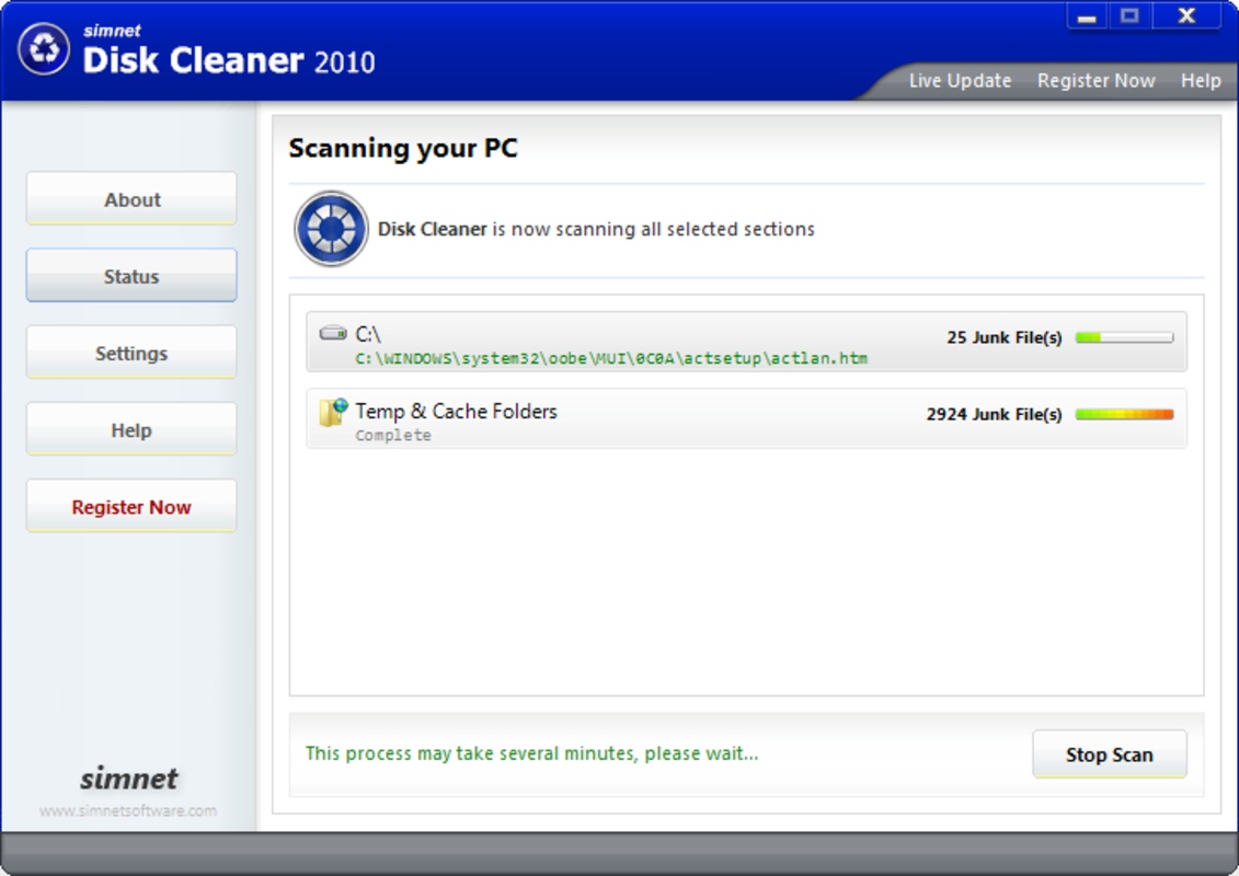 Disk Cleaner 3.1.1.4 for Windows Screenshot 3