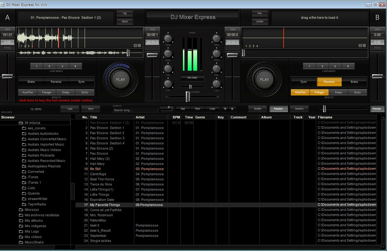 DJ Mixer Express 5.8.3 for Windows Screenshot 3