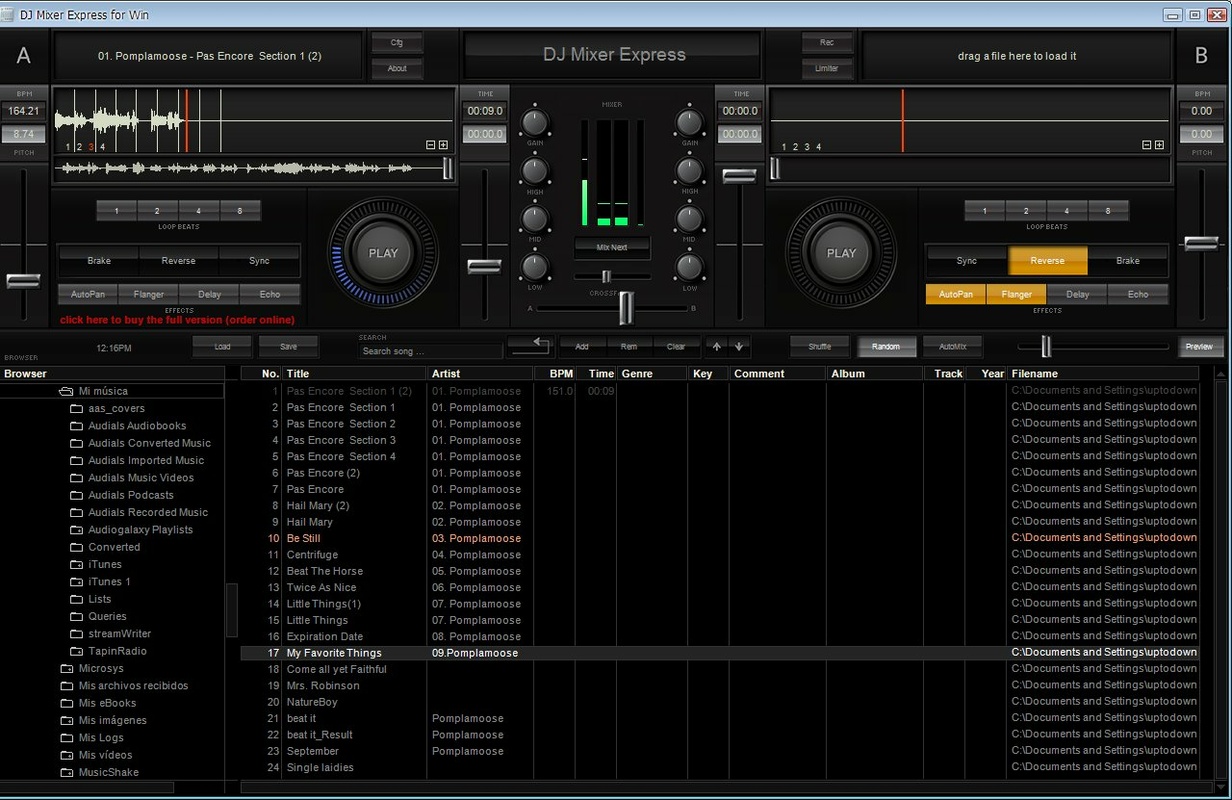 DJ Mixer Express 5.8.3 for Windows Screenshot 4