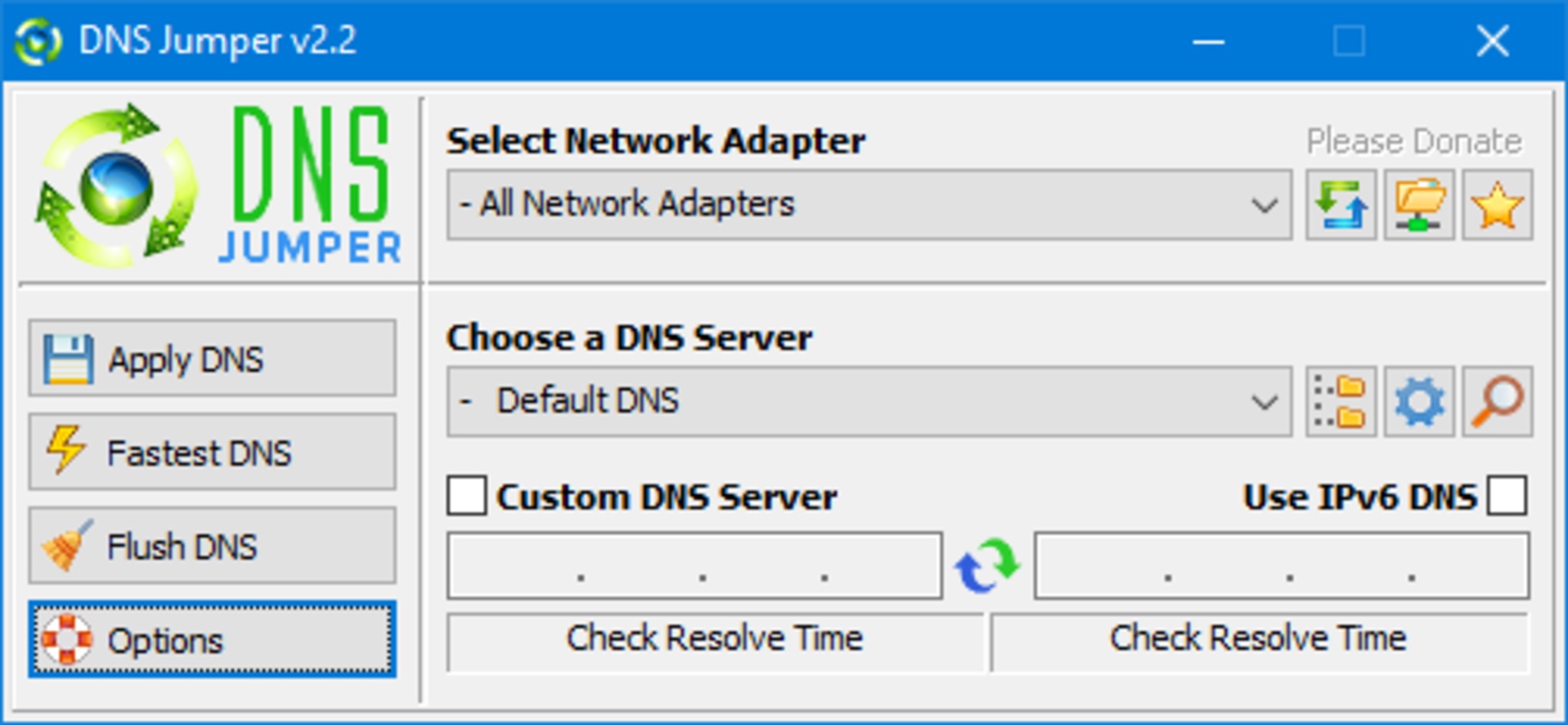 DNS Jumper 2.2 for Windows Screenshot 1