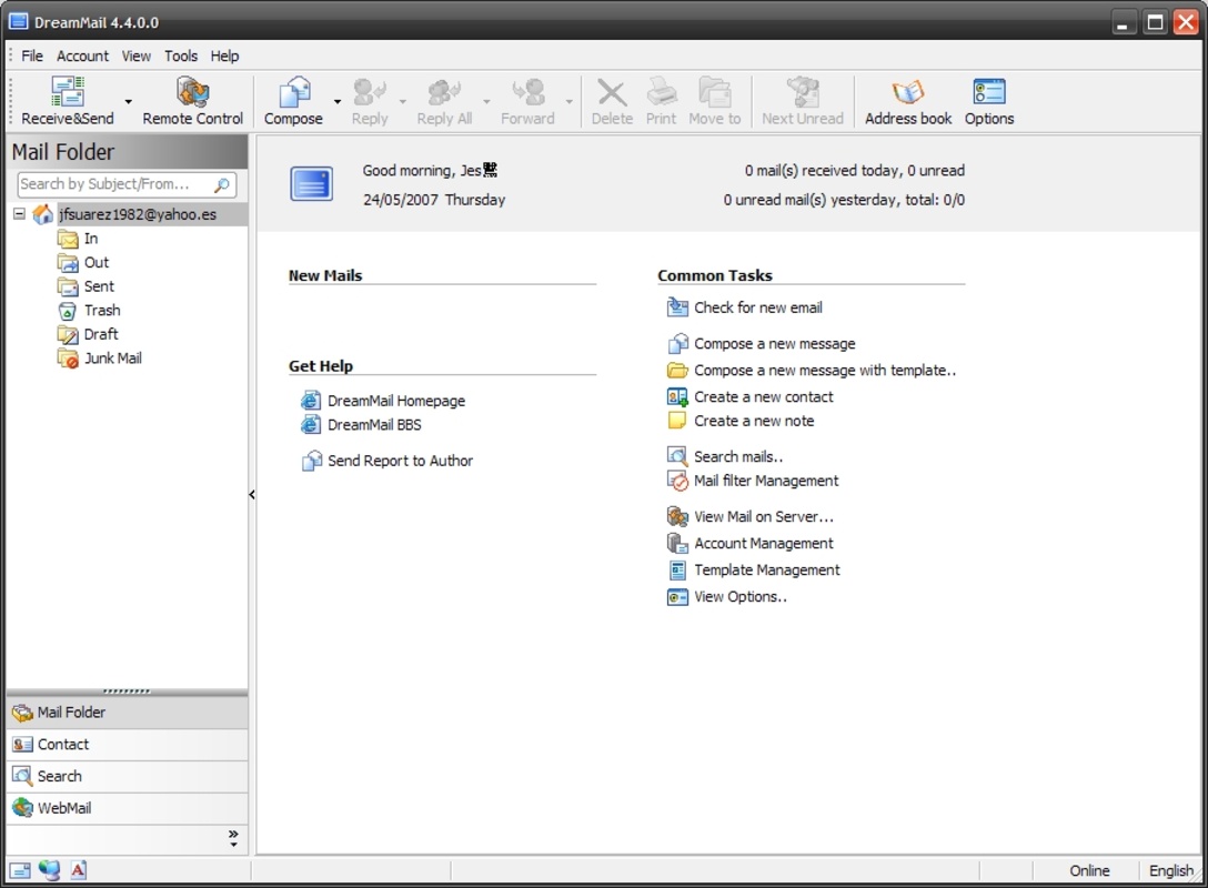 DreamMail 6.6.6.6 for Windows Screenshot 8