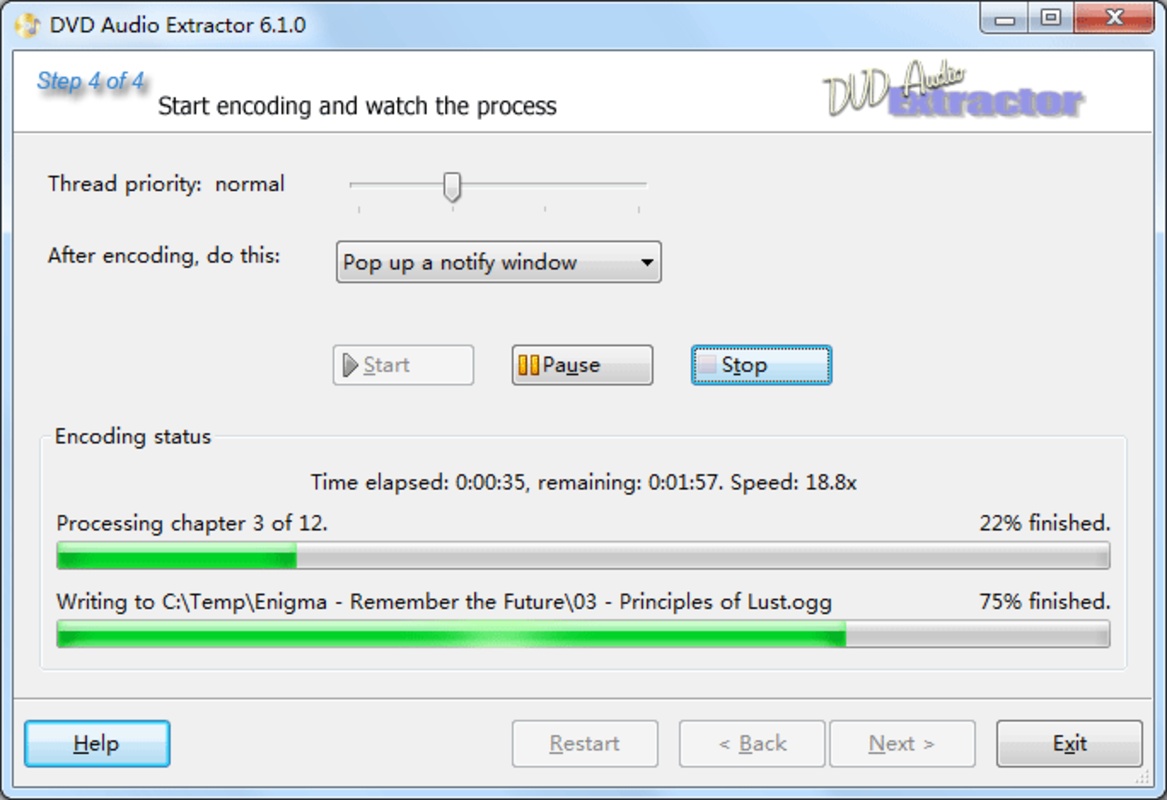 DVD Audio Extractor 7.3.0 feature