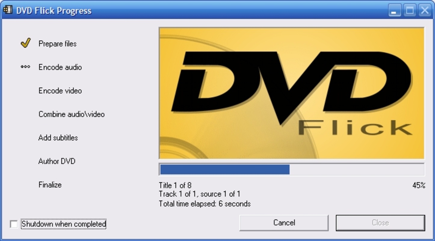 DVD Flick 1.3.0.7 for Windows Screenshot 1