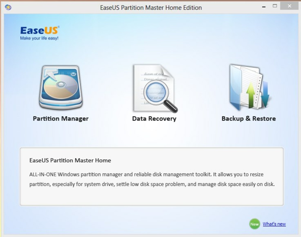 EaseUS Partition Master – Free Partition Manager 17.8 feature