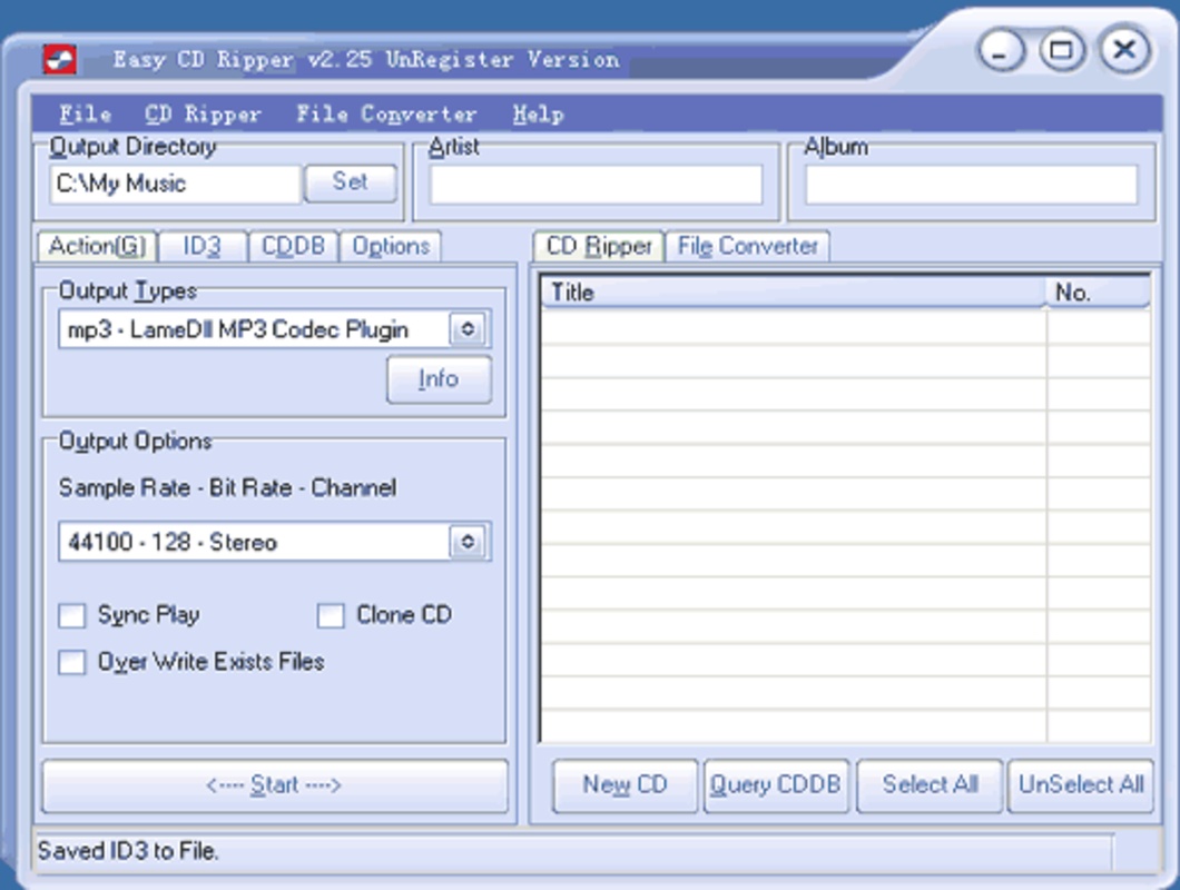 Easy CD Ripper 2.43 feature