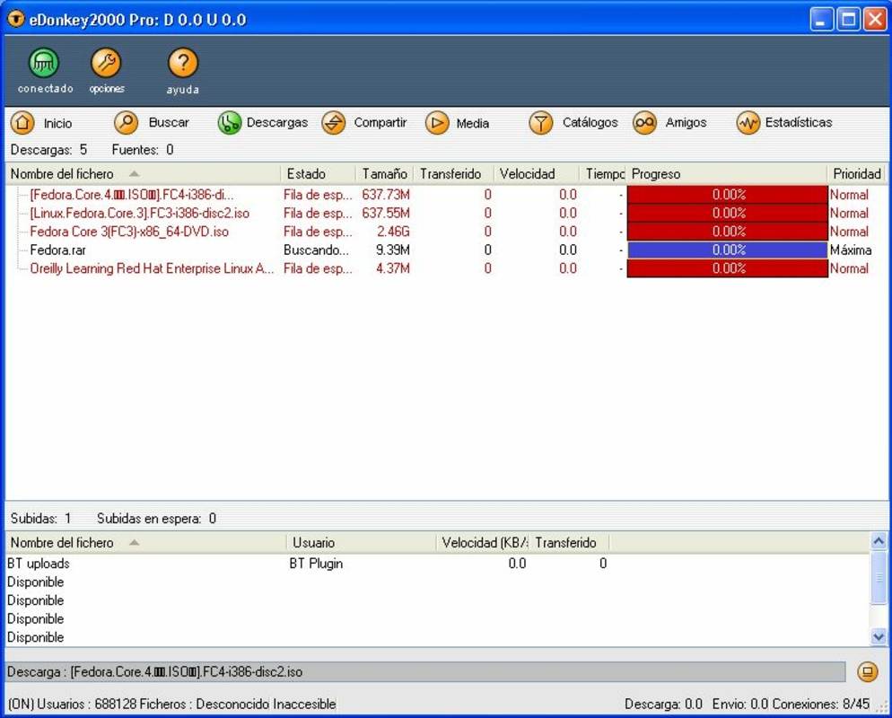 eDonkey 2000 GUI 1.4.6 for Windows Screenshot 2
