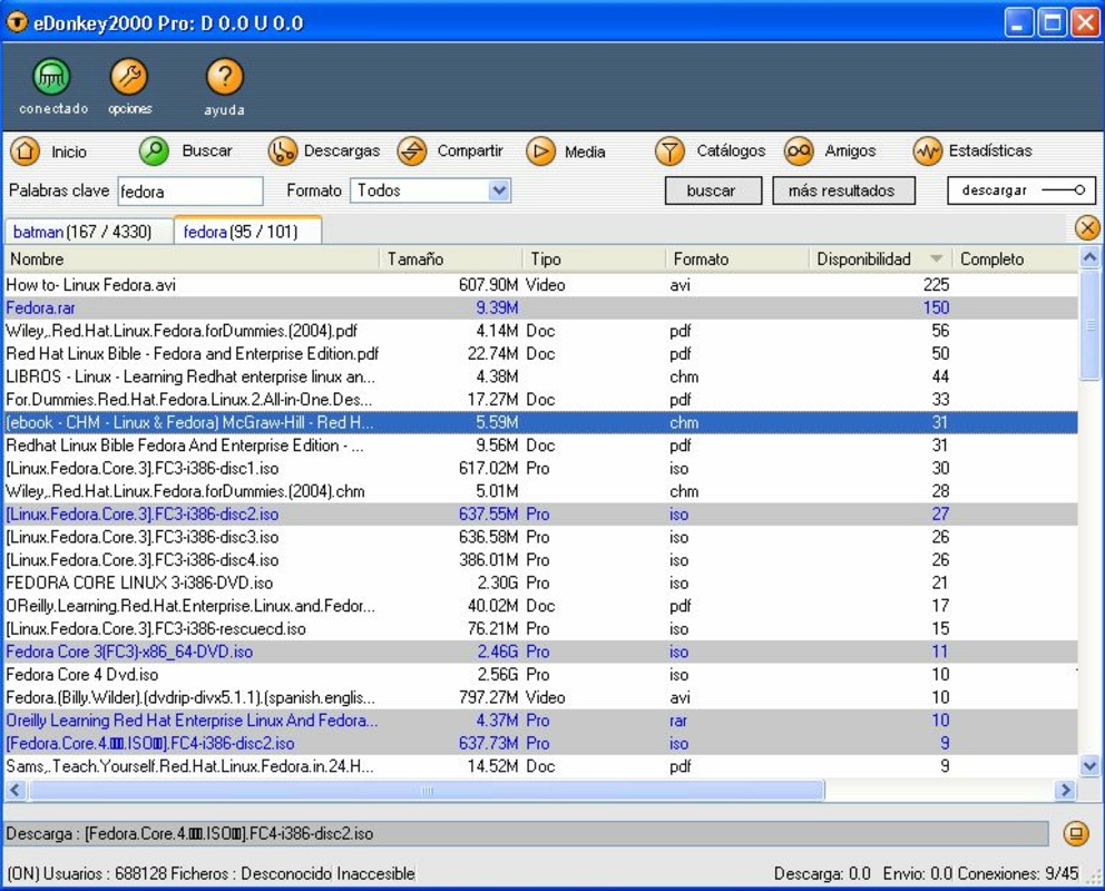 eDonkey 2000 GUI 1.4.6 for Windows Screenshot 3