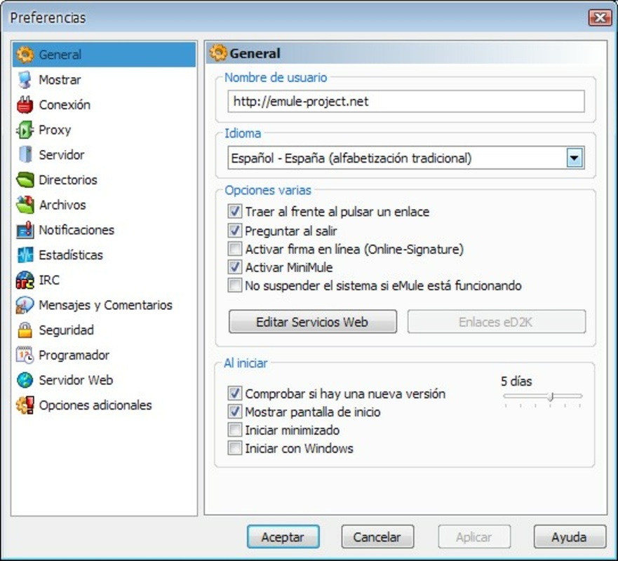 eMule 0.50a for Windows Screenshot 1