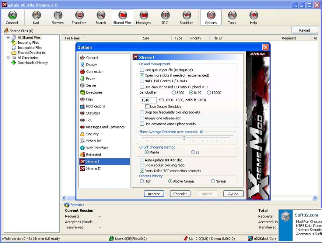 eMule 0.50a for Windows Screenshot 6