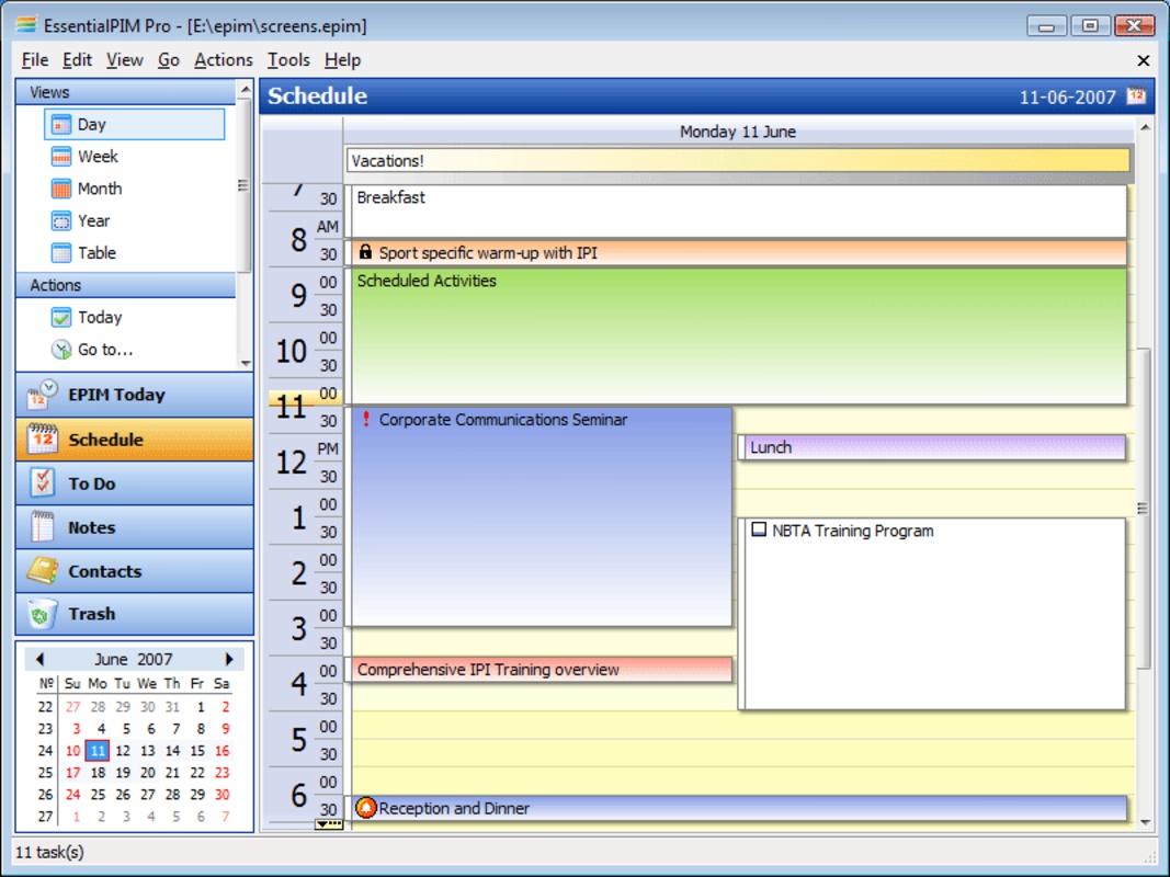 EssentialPIM 11.2.5 for Windows Screenshot 6