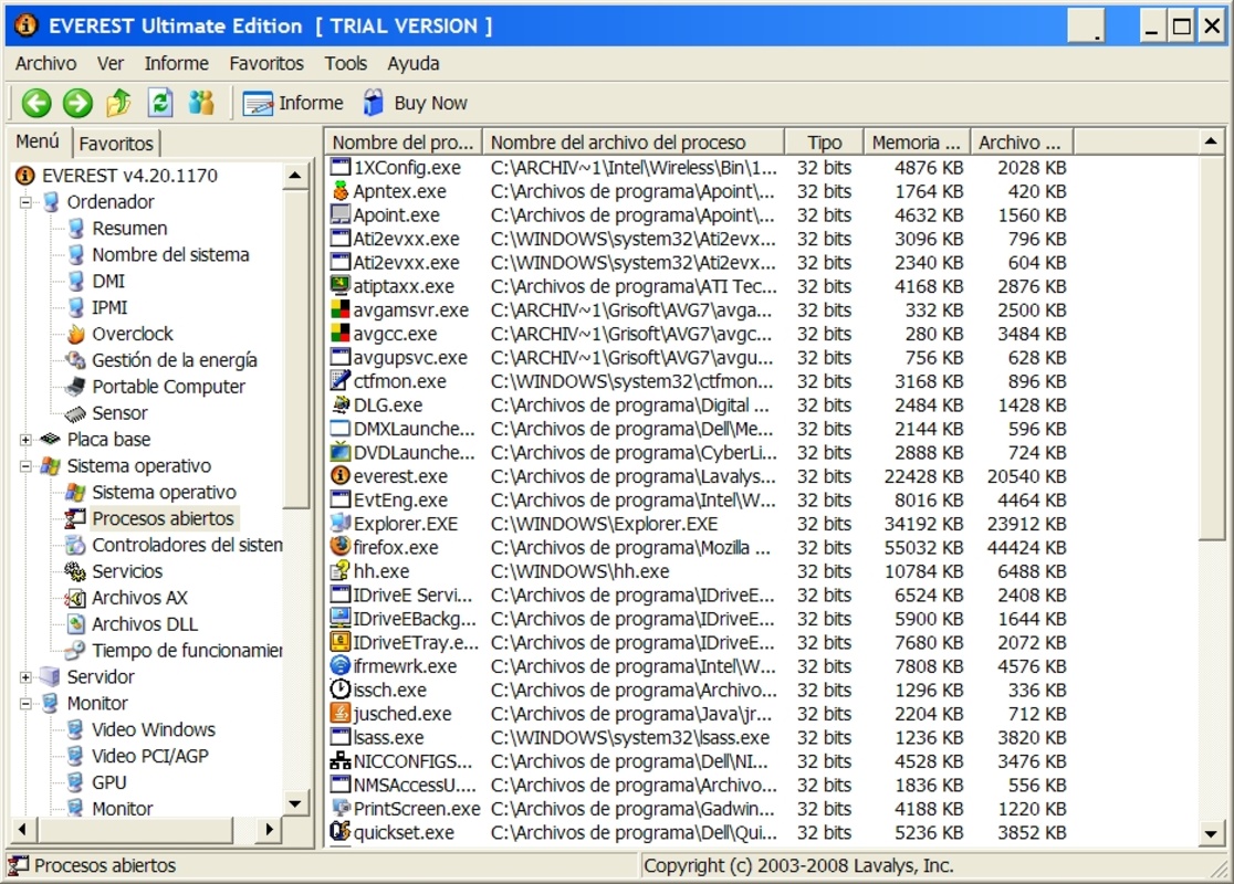 Everest Ultimate Edition 4.60 for Windows Screenshot 1