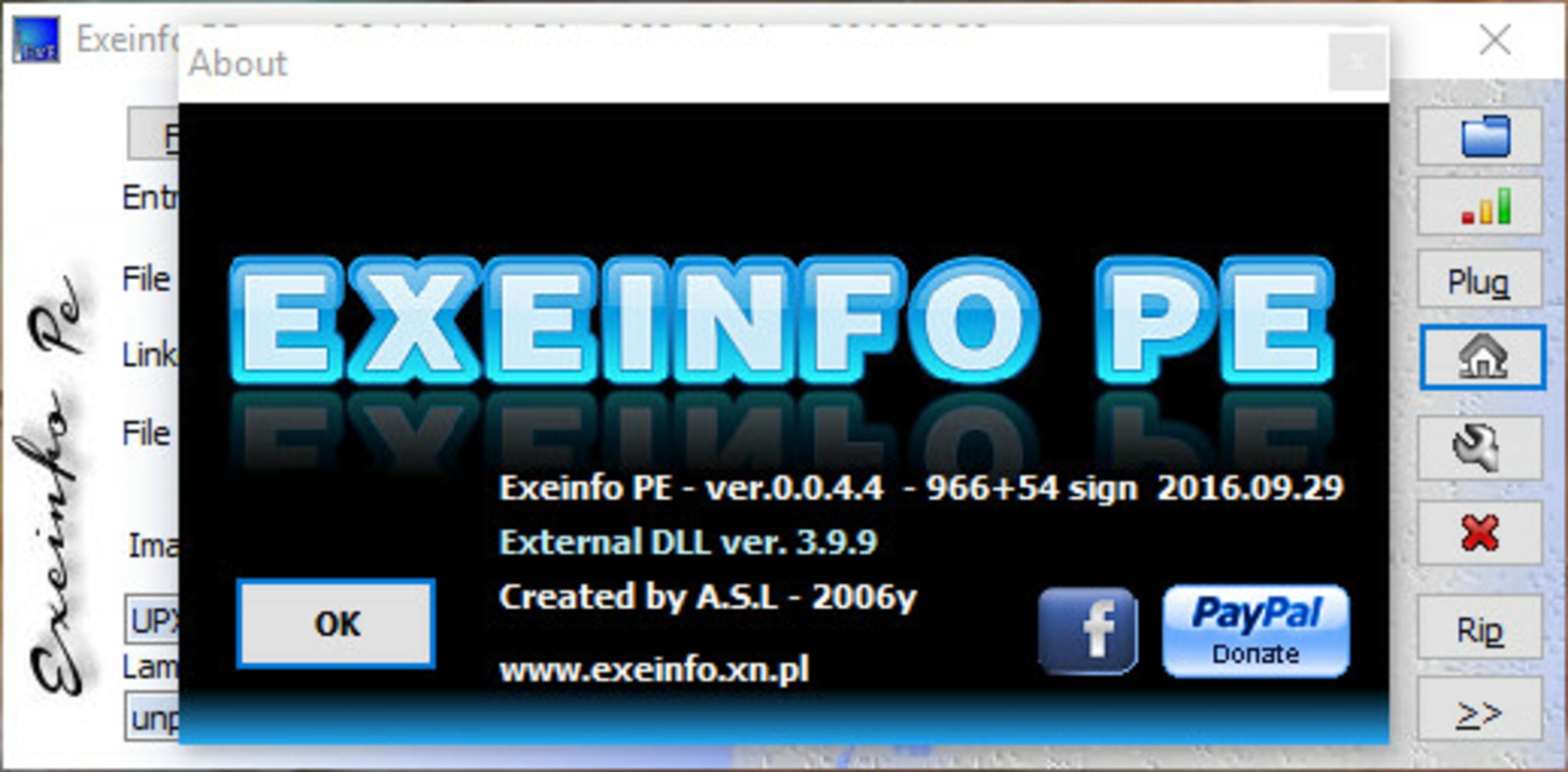 Exeinfo PE 0.0.8.0 BETA for Windows Screenshot 4