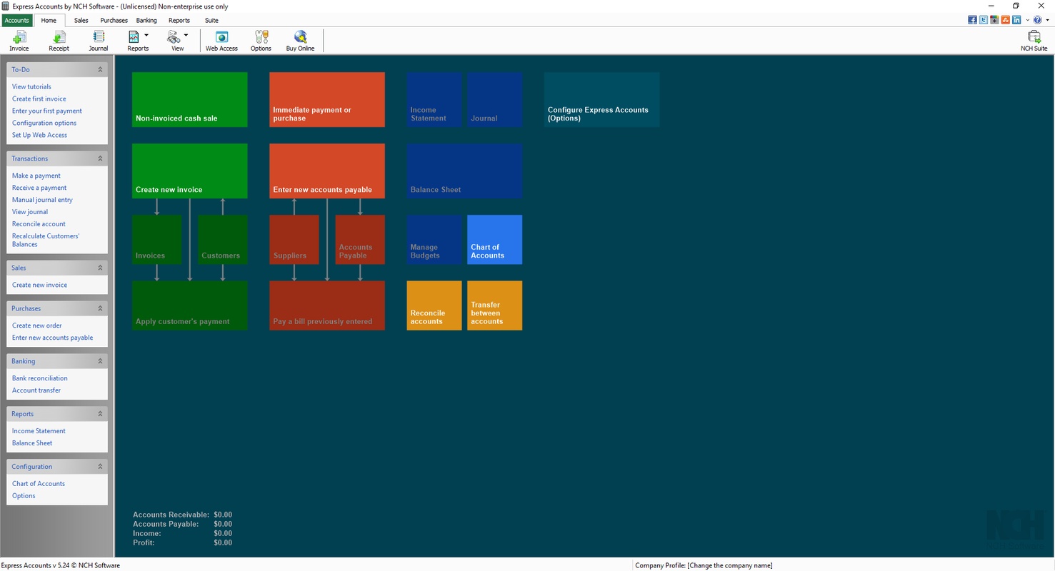 Express Accounts Free Accounting Software 10.00 for Windows Screenshot 4