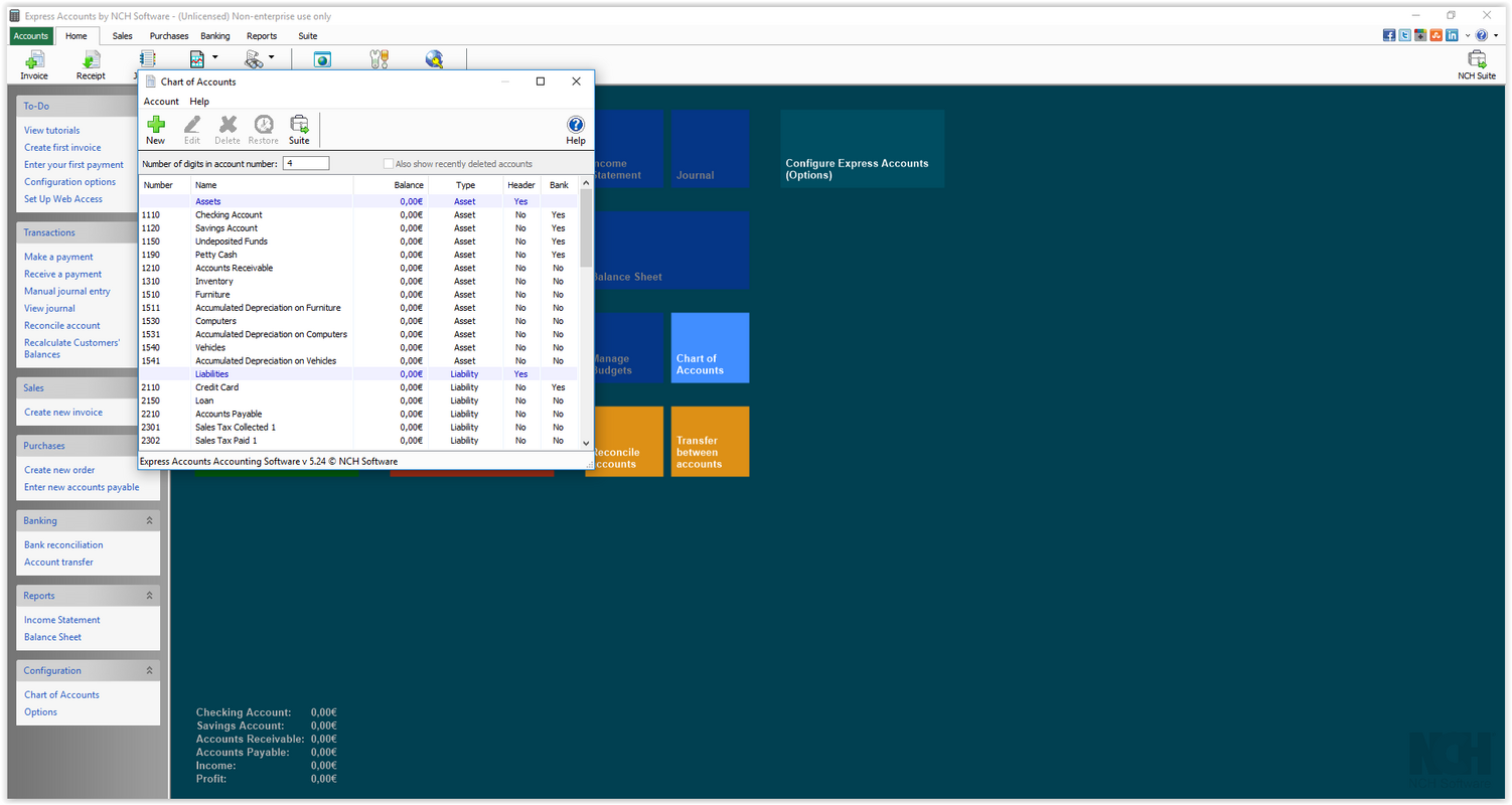 Express Accounts Plus 10.00 for Windows Screenshot 4