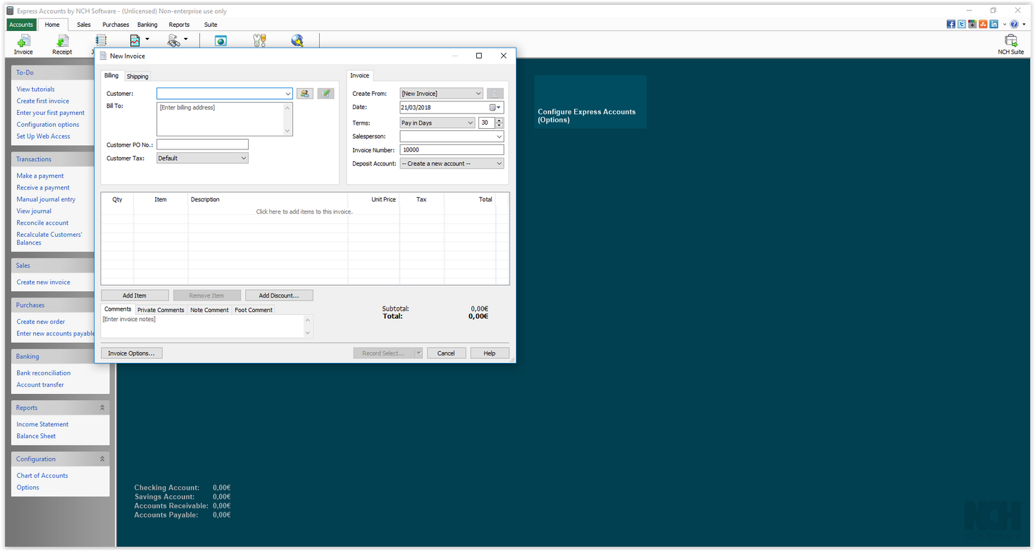 Express Accounts Plus 10.00 for Windows Screenshot 6