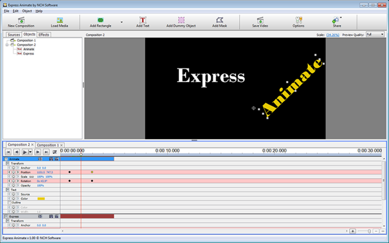 Express Animate Free Animation Software 9.30 for Windows Screenshot 10