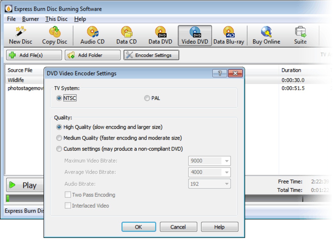 Express Burn CD and DVD Burner 10.28 for Windows Screenshot 2