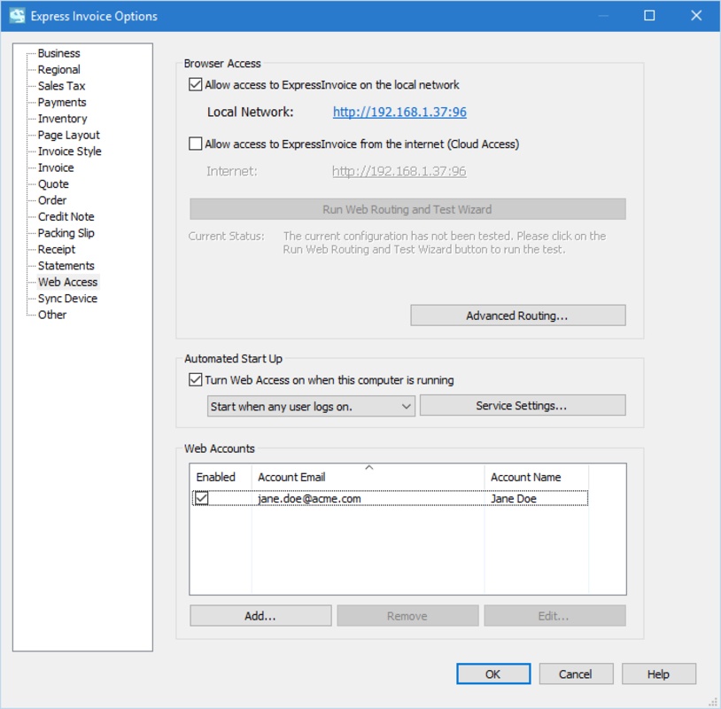 Express Invoice Professional 9.30 for Windows Screenshot 4
