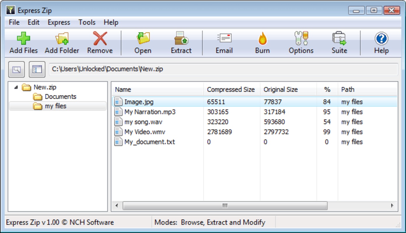 Express Zip File Compression 9.33 for Windows Screenshot 3