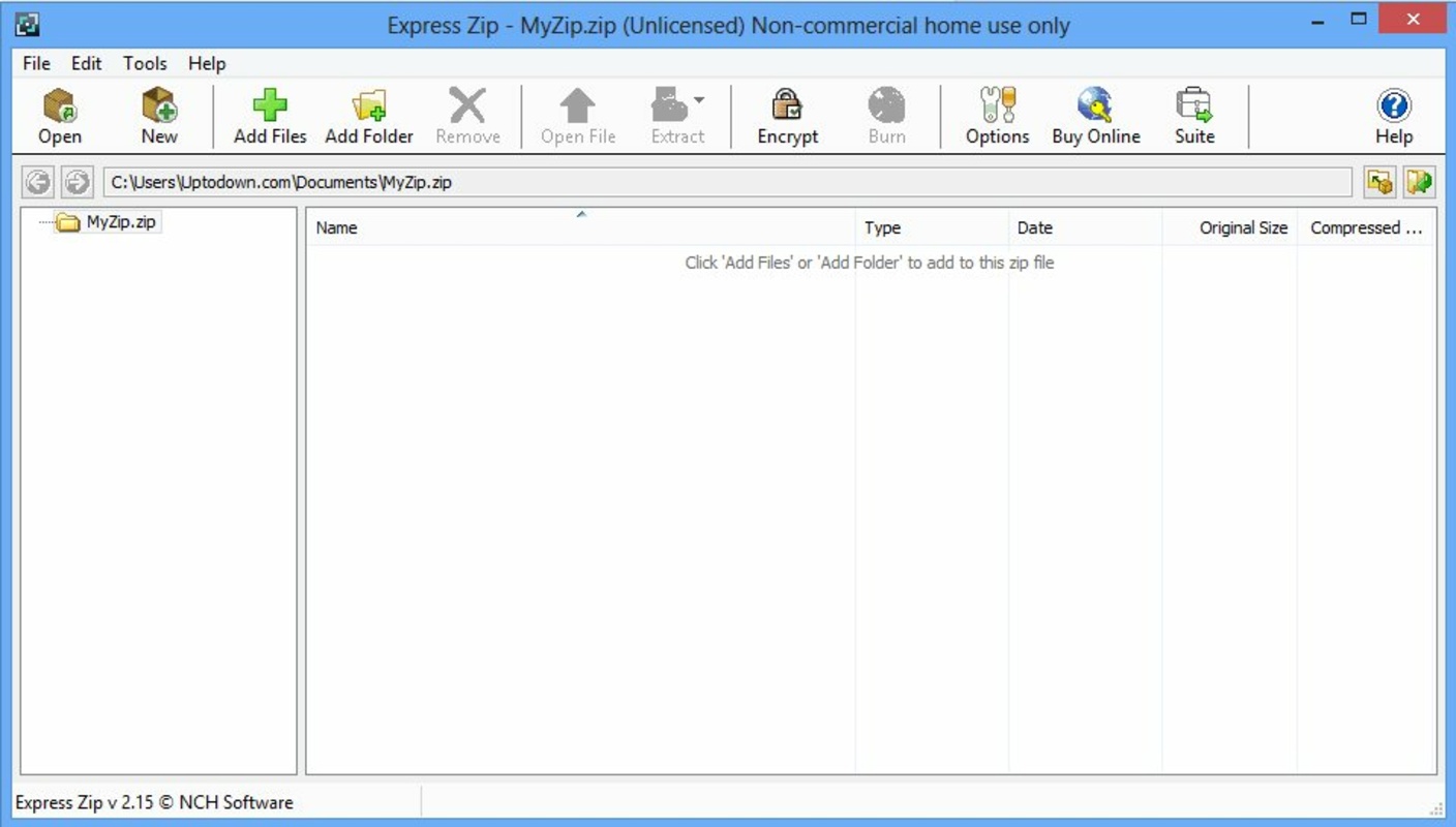 express zip file compression scam